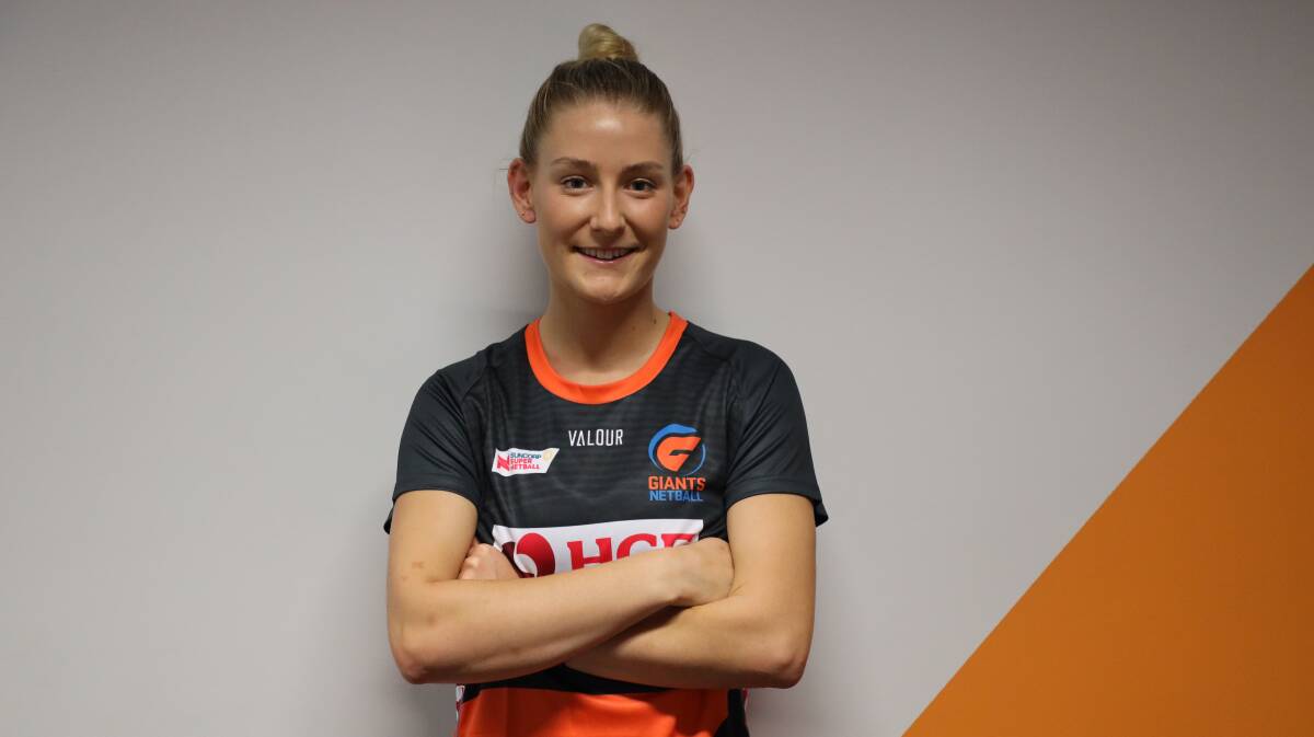 BACK IN TOWN: Annie Miller is set to play in the Giants' trial game at the Orange PCYC on Saturday night. Photo: GIANTS NETBALL MEDIA