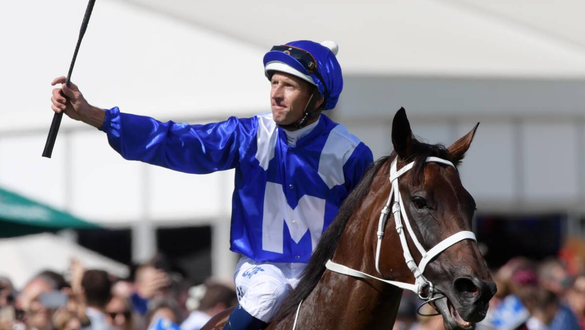 RIDING COUNTRY: Hugh Bowman will ride Winx on Saturday and then Ori On Fire in the country championship qualifier at Mudgee the next day. Photo: AAP