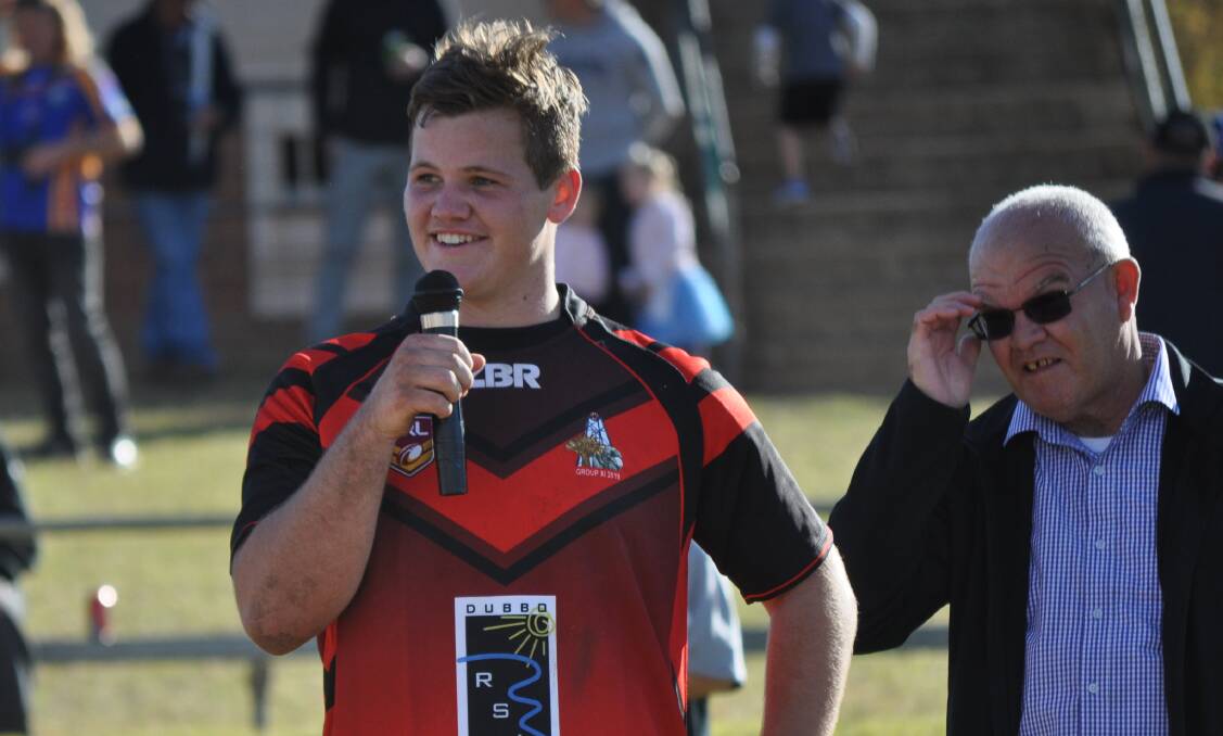 STAR: Forbes and Group 11 prop Tom Phillips won the under 18s player of the match award. Photo: NICK McGRATH