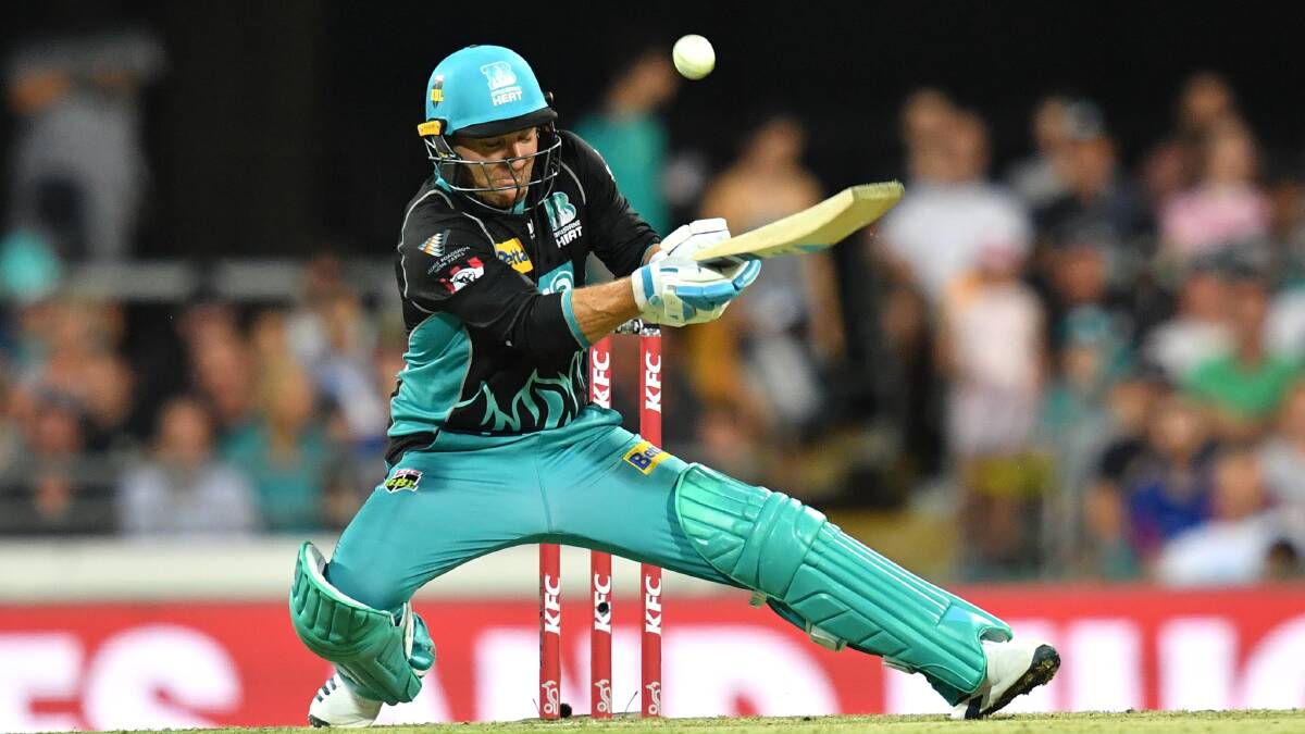 RAMP IT UP: Brisbane Heat 'Bash Brother' Brendon McCullum pulls off a ramp shot during the Big Bash. Photo: AAP
