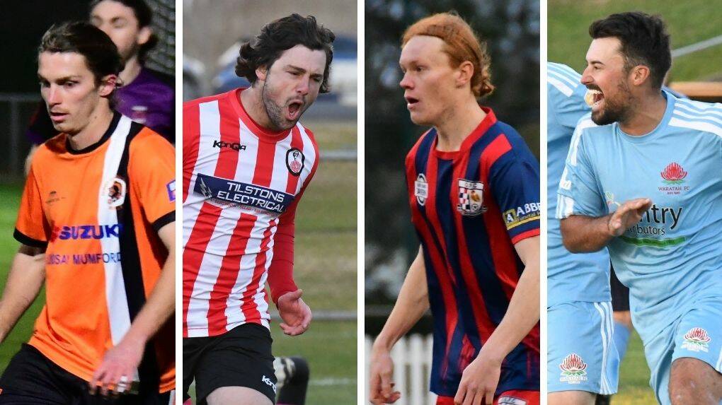 FAB FOUR: Kobe Rapley (Bulls), Josh Ward (Barnies), Bailey McCabe (Spurs), Jack Sinclair (Waratahs) are part of the sides locked in for the WPL finals. 