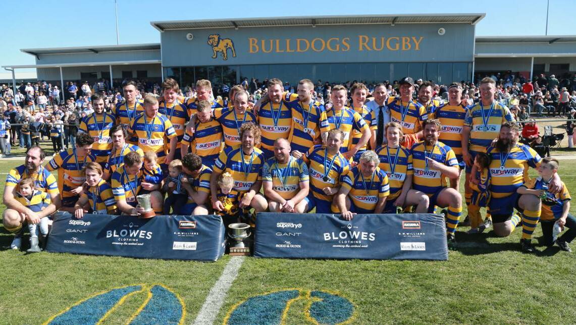 CHAMPS: The Bulldogs third grade side won last year's Blowes Clothing Cup title. The outfit would be split and mixed with the club's colts in a New Holland Agriculture Cup tilt next winter. 