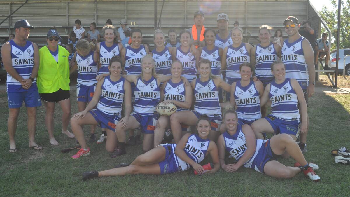 ALL SMILES: St Pat's after winning the 2018 Western Challenge, the club's fourth pre-season title at Canowindra. 
