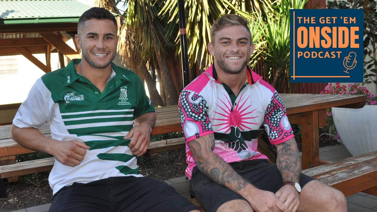 READY TO ROLL: Fishies pair Jarryn Power and Jyie Chapman. 
