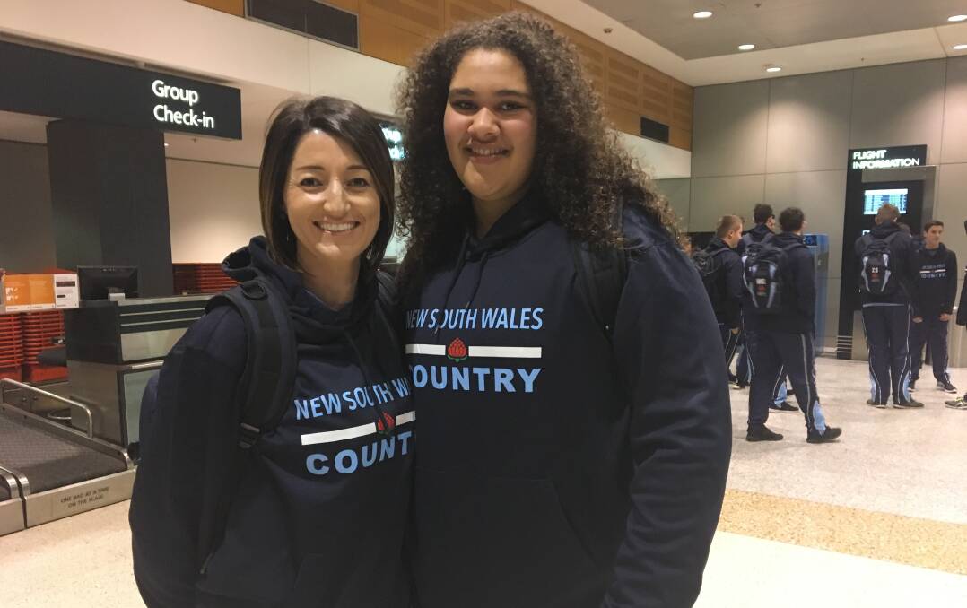 Claire Hargreaves and Amelia Raidaveta are doing Dubbo proud at the Australian Basketball Championships in Perth. Photo: CONTRIBUTED