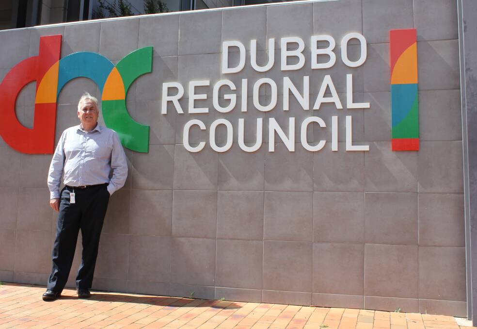 HITTING THE GROUND RUNNING: Michael McMahon outside the Dubbo Regional Council building on Monday. Photo: CONTRIBUTED