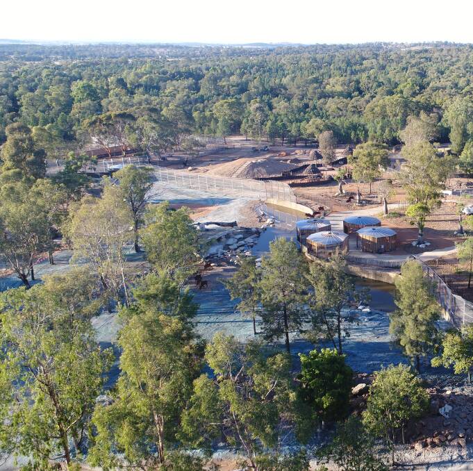  A drone view of African Lion Pride Lands, where construction is almost complete.