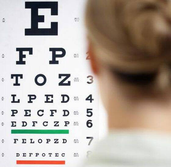 TEST: The Snellen Vision Test chart is often used by GPs and optometrists to check your child's eyesight.