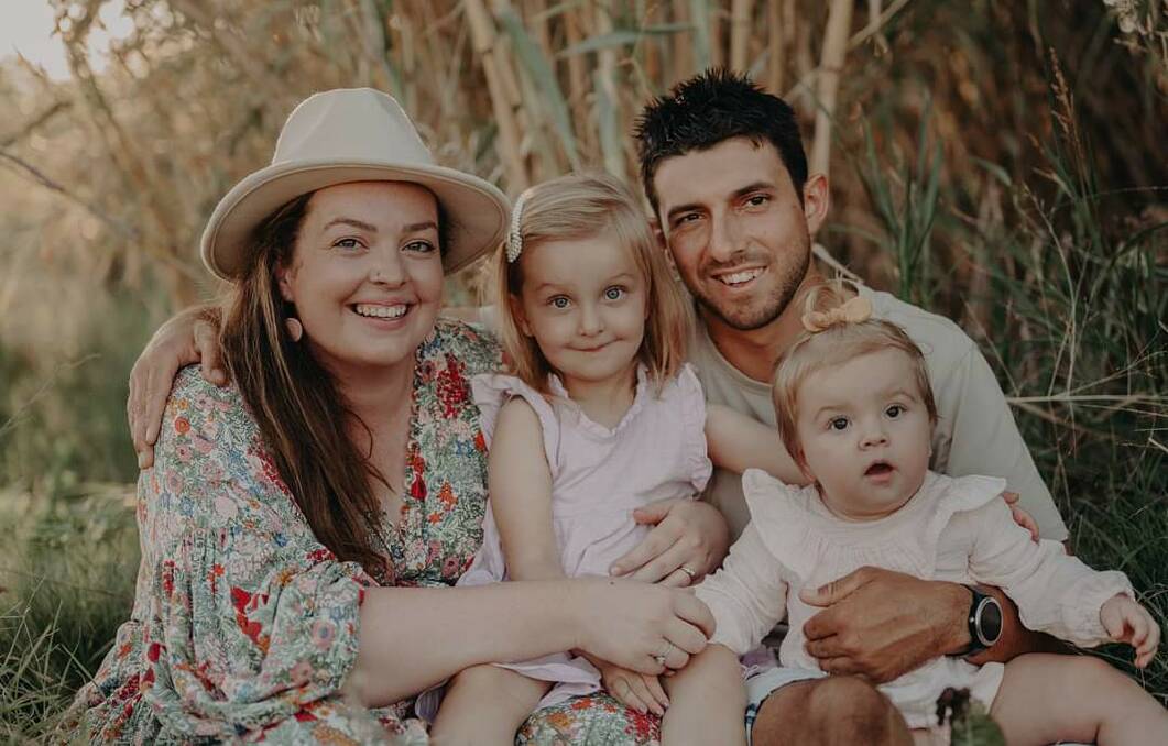 HAPPY FAMILY: Sarah, Emmi, David and Layla Hodge became a family due to IVF success with the Geri incubator. Photo: ESSJAY PHOTOGRAPHY 