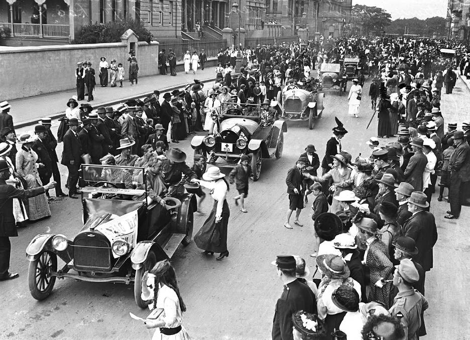 DAY TO REMEMBER: The first Anzac Day was held in Sydney in 1916. Four thousand returned soldiers led a procession that included 50 cars bearing the injured.