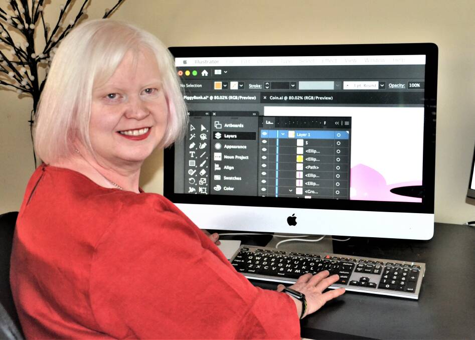 NO LIMITS: Dubbo Graphic Designer Annette Ferguson shares her story. Photo: CONTRIBUTED. 