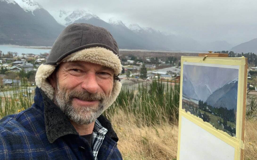 ART FOR ART'S SAKE: Brett "Mon" Garling showcases paintings of rugged Australian and New Zealand landscapes.