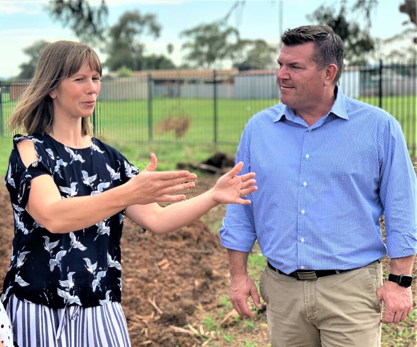 GRANTED: Caja OBrien with Member for the Dubbo electorate Dugald Saunders. Photo: CONTRIBUTED.