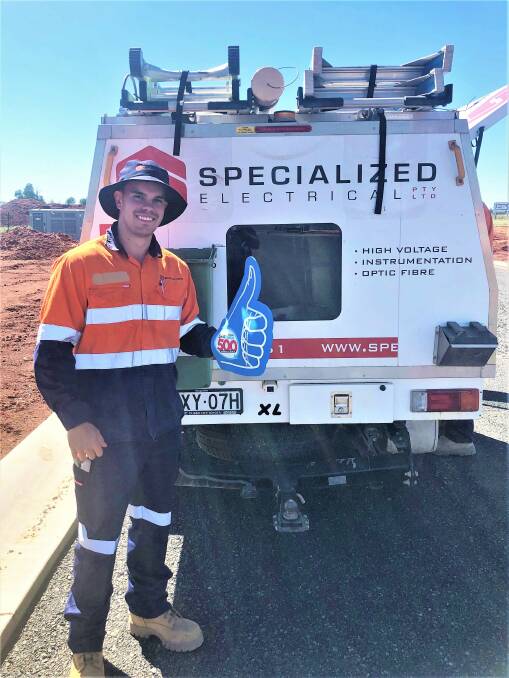 HELP IS HERE: Dubbo-based electrical apprentice Billy Porter one of many helped through Skillset campaign. Photo: CONTRIBUTED