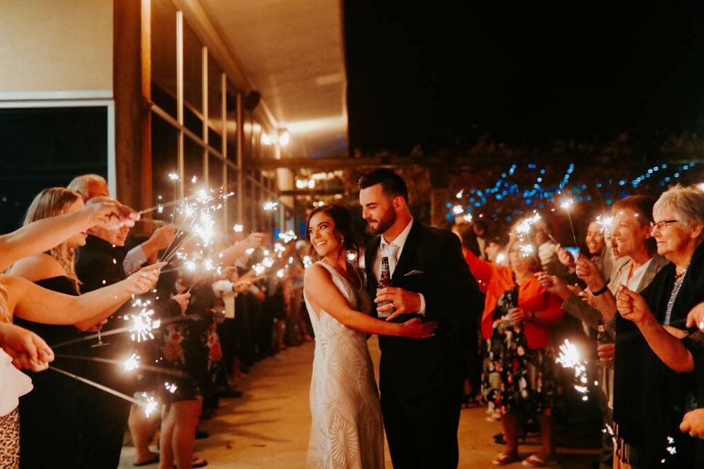 WEDDING DAY: Danielle and Mark Duggan's wedding at the Lazy River Estate. Photo: GEORGIE NEWTON PHOTOGRAPHY. 