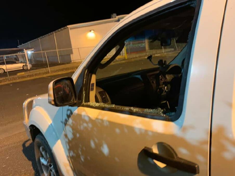 VANDALISM: Last Monday at 2 am a Dubbo residents had her car windows smashed. Photo: CONTRIBUTED. 