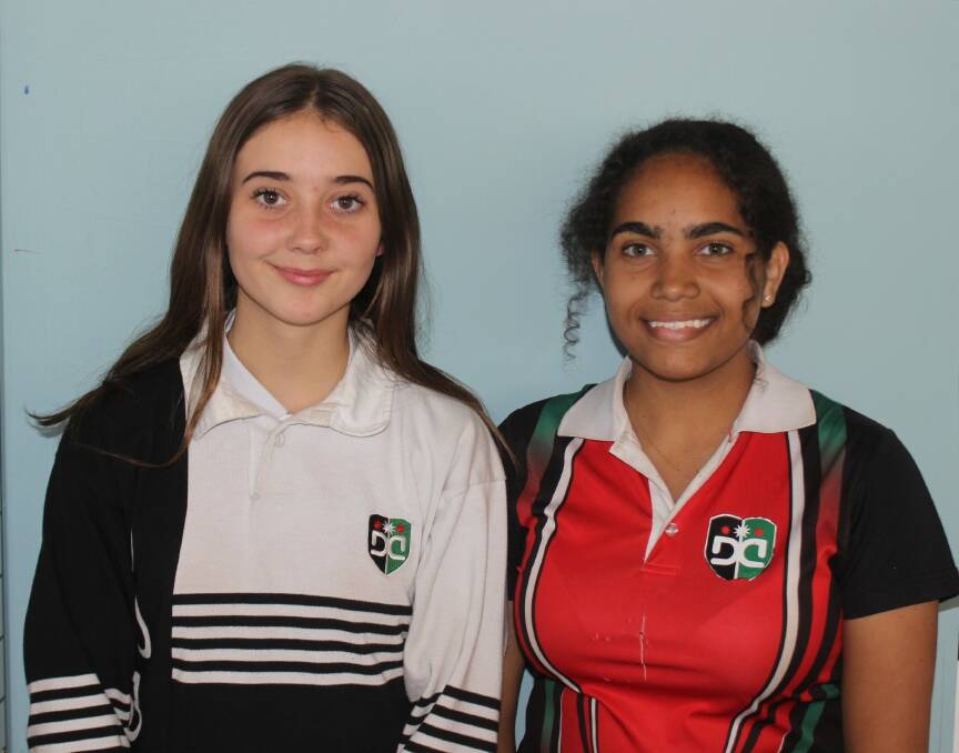 SELECTED: Delroy Campus students Kayla Tobin and
Adarnna Riley-Coleman. Photo: PROVIDED.