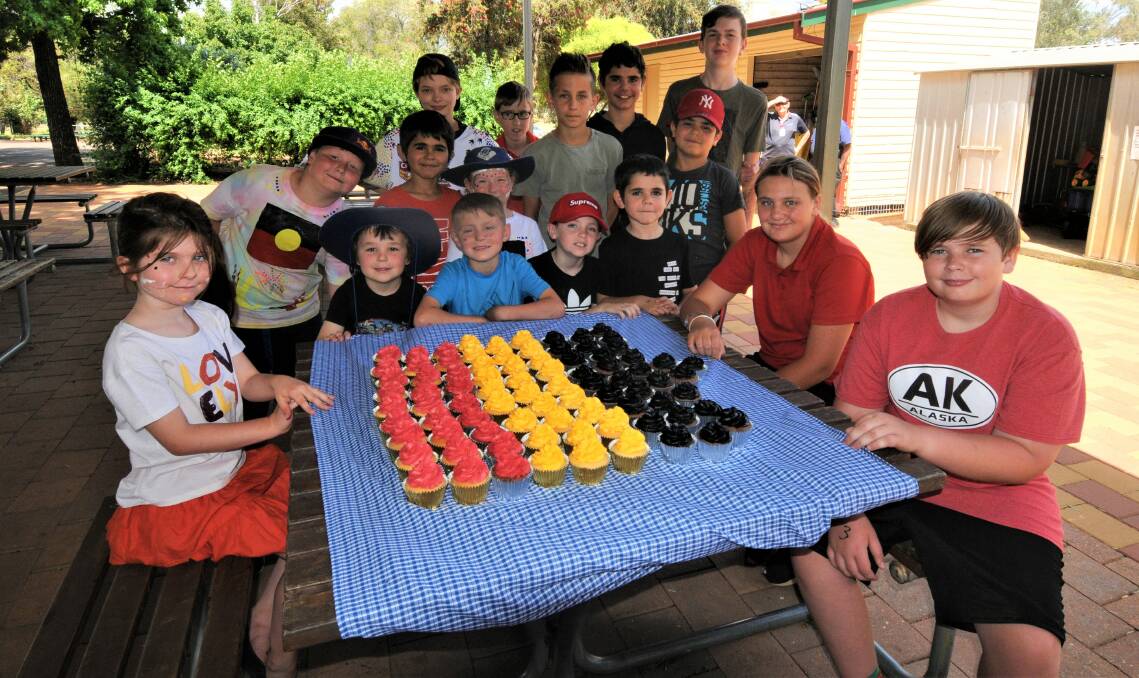 CELEBRATORY CAKES: Students from Wongarbon Public School with their free NAIDOC WEEK themed cupcakes. Photo: TAYLOR DODGE. 