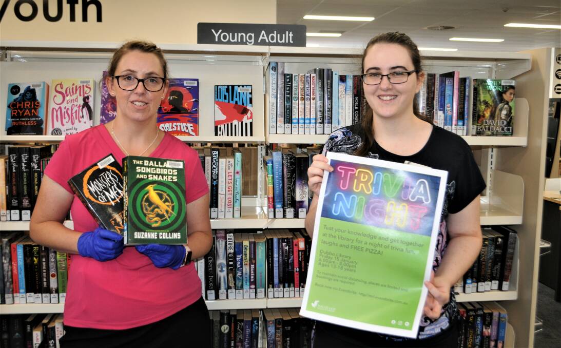 FREE FOR YOUTH: Macquarie Regional Library staff and Youth Trivia Night organisers Suzie Samson and Erin Barwick. Photo: TAYLOR DODGE.