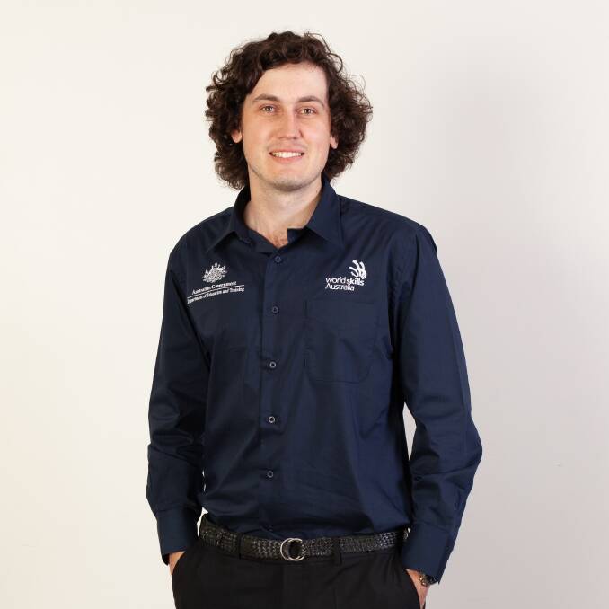 SUCCESS: 'Boy from the bush',Clinton Larkings, earned a place on the 2019 World Skills Australia international team - the Skillaroos. Photo: CONTRIBUTED.