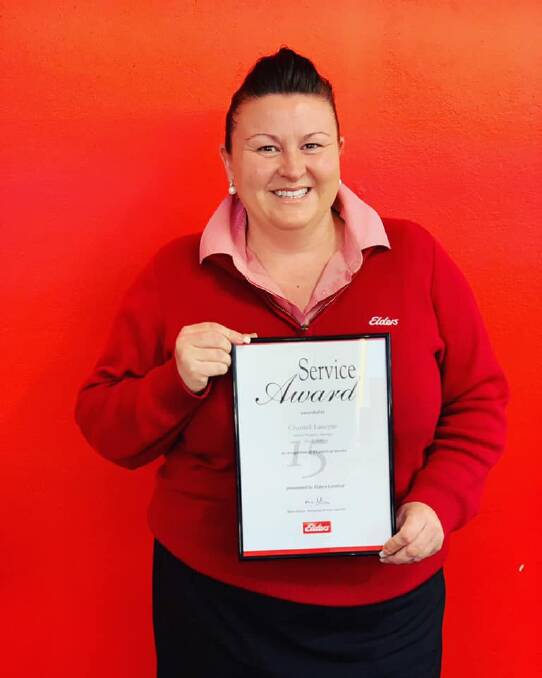 AWARD FOR SERVICE: Elders Real Estate property investment manager Chantell Laneyrie marks a milestone. Photo: CONTRIBUTED. 