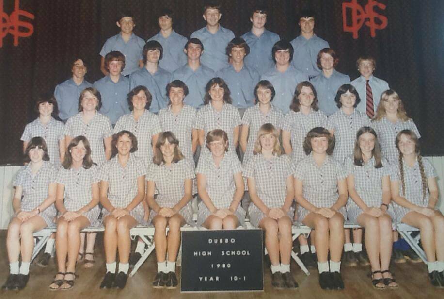 REMEMBER THE DAYS OF THE OLD SCHOOLYARD: Class of 1982, Dubbo High School. Photo: SUPPLIED.