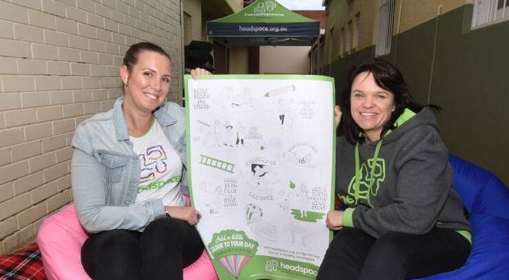 CALL OUT: Headspace Dubbo manager Marijka Brennan and community and youth engagement coordinator Amy Mines. Photo: BELINDA SOOLE. 