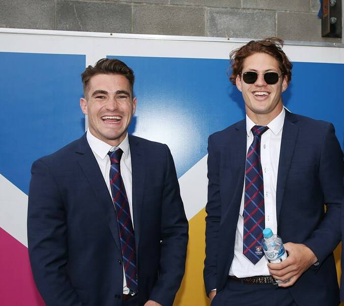 NICE GUYS: Dubbo's Connor Watson, and fellow Newcastle Knights teammate Kalyn Ponga are praised for their kindness. Photo: WWW.NEWCASTLEKNIGHTS.COM.AU.