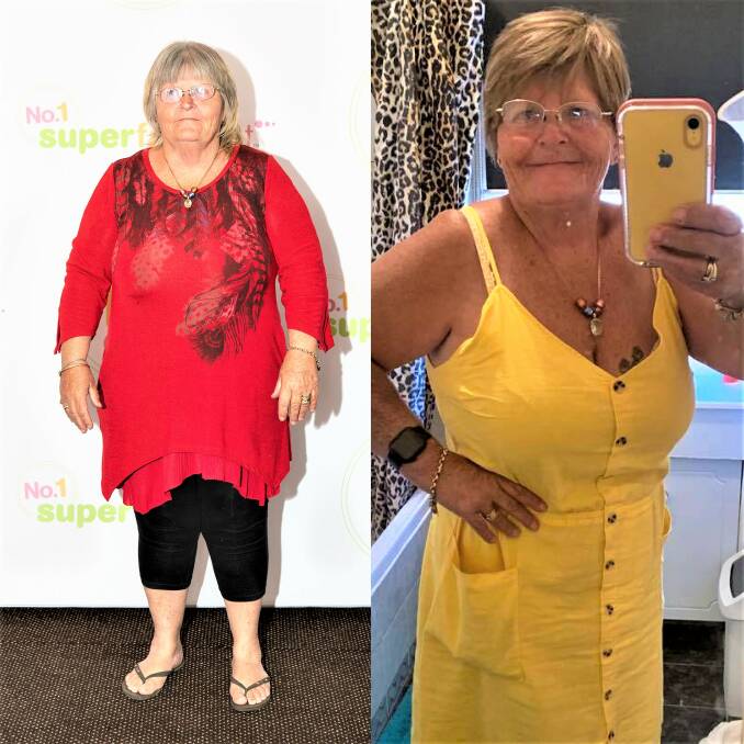 LIFE CHANGING: Annette Webber, who lost 13kg through the Superfast Diet, shares her before and after pictures with us. Photos: CONTRINUTED