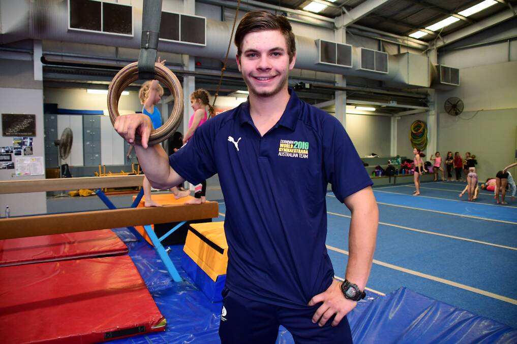  FLIPPING EXCITED: Dubbo gymnast Josh Mann is bound for Austria. Photo: BELINDA SOOLE