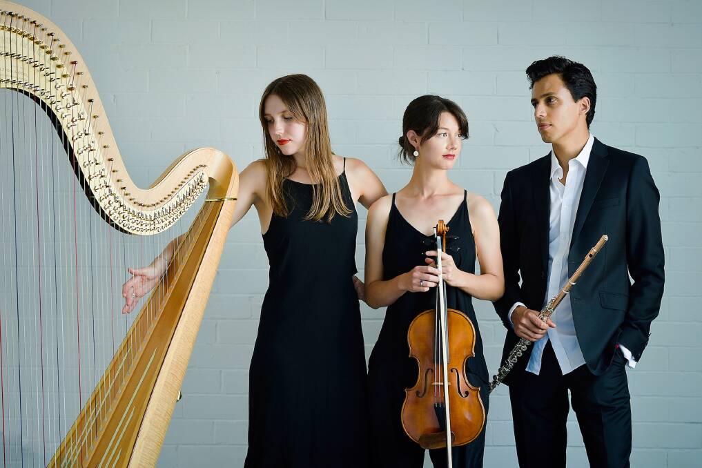  TERRIFIC TRIO: The Chrysalis Trio are set to perform at the Macquarie Conservatorium, Dubbo. Photo: CONTRIBUTED.