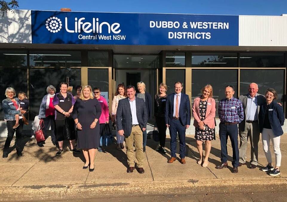 OPENED: Minister for Mental Health Bronnie Taylor and Member for Dubbo Dugald Saunders officially opens the Lifeline Centre in Dubbo. Photo: CONTRIBUTED. 