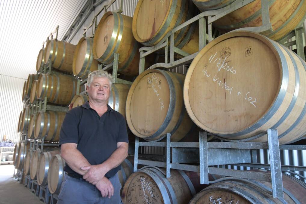 CHALLENGING: Orange Mountain Wines' Terry Dolle was one of many growers to lose crops to drought and bushfire. Photo: JUDE KEOGH.