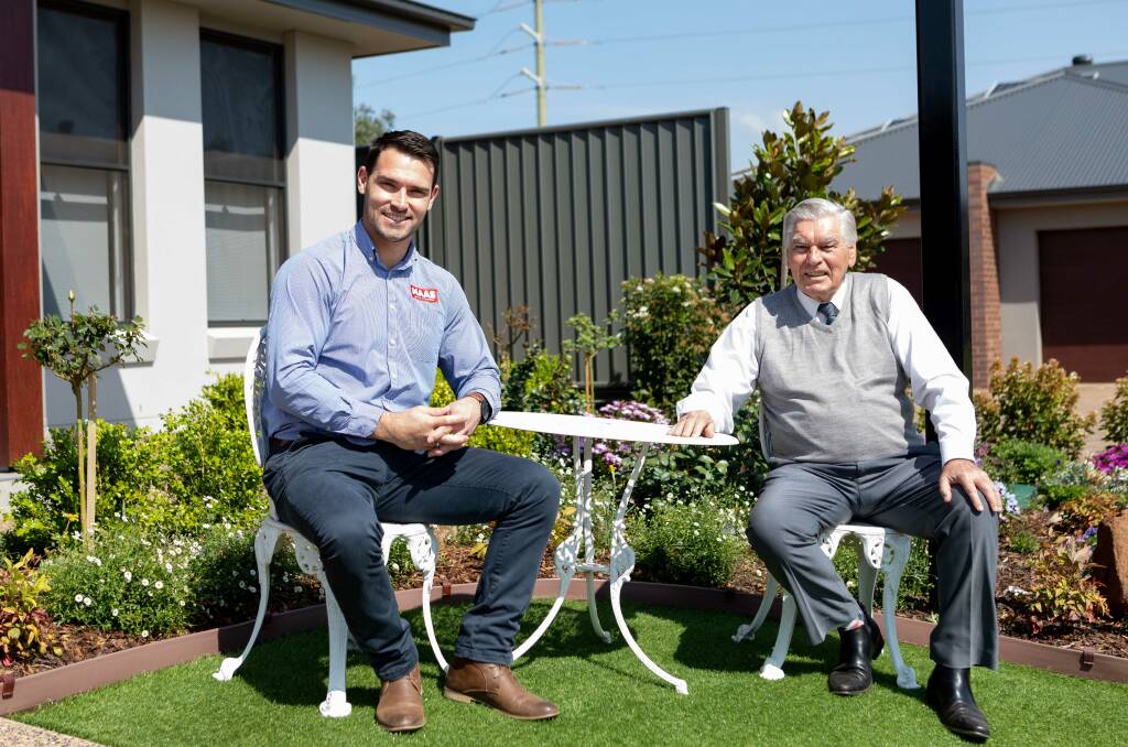 Ready and willing: MAAS Group Properties sales managers John Grey and Bill Kelly are standing by to help you buy your first home.