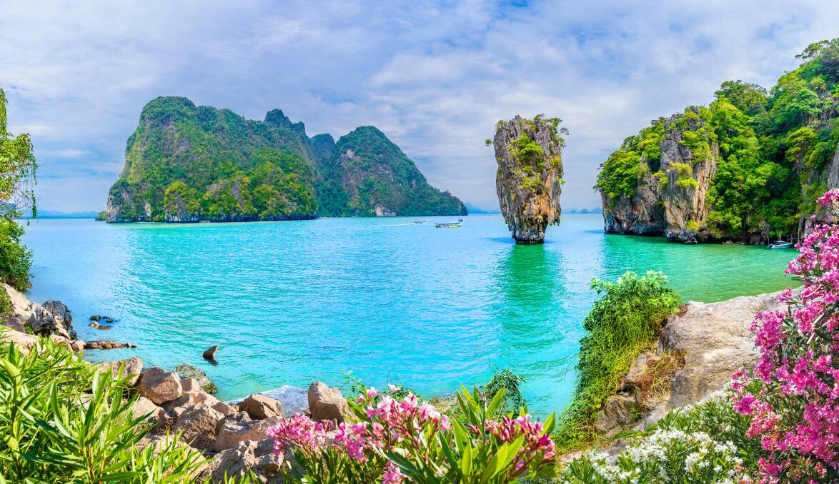 James Bond Island in Phang Nga Bay is just one of the fabulous sites you'll visit on the Islands of the Indian Ocean fully escorted tour and cruise. 