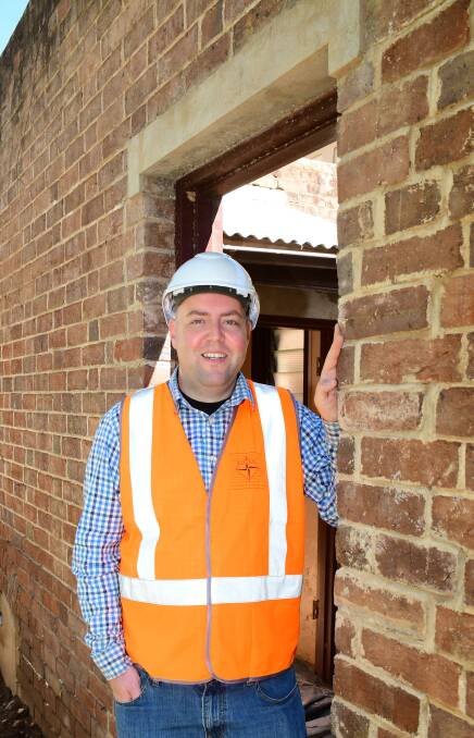 HISTORY: Director at Austral Archaeology David Marcus is peeling back the history at the Dubbo Court House. Photo: BELINDA SOOLE