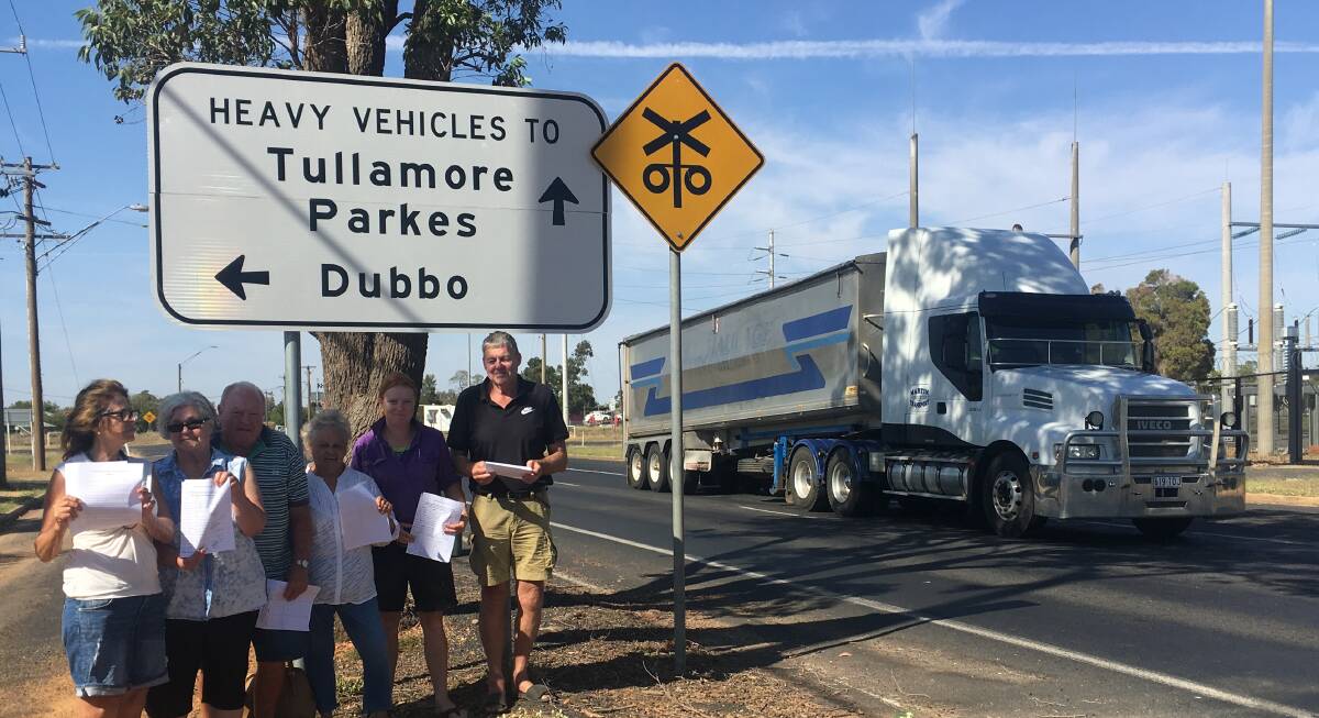 Residents on Manildra Street say they are fed up with the increasing number of trucks in the area petitioning for change in 2019. Photo: ORLANDER RUMING