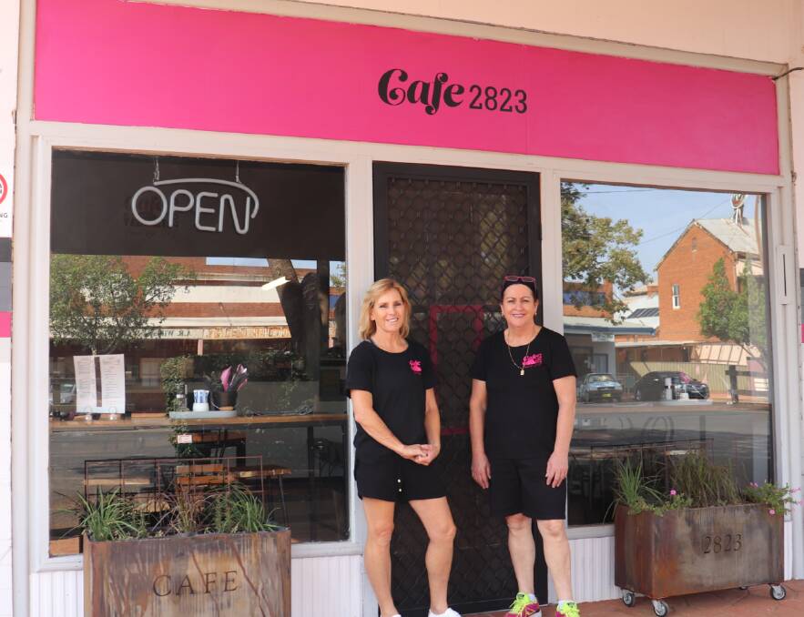 GENEROSITY: Trangie sisters Dee Carney and Julie Berry are spreading cups of kindness from their cafe 2823. Photo: ZAARKACHA MARLAN