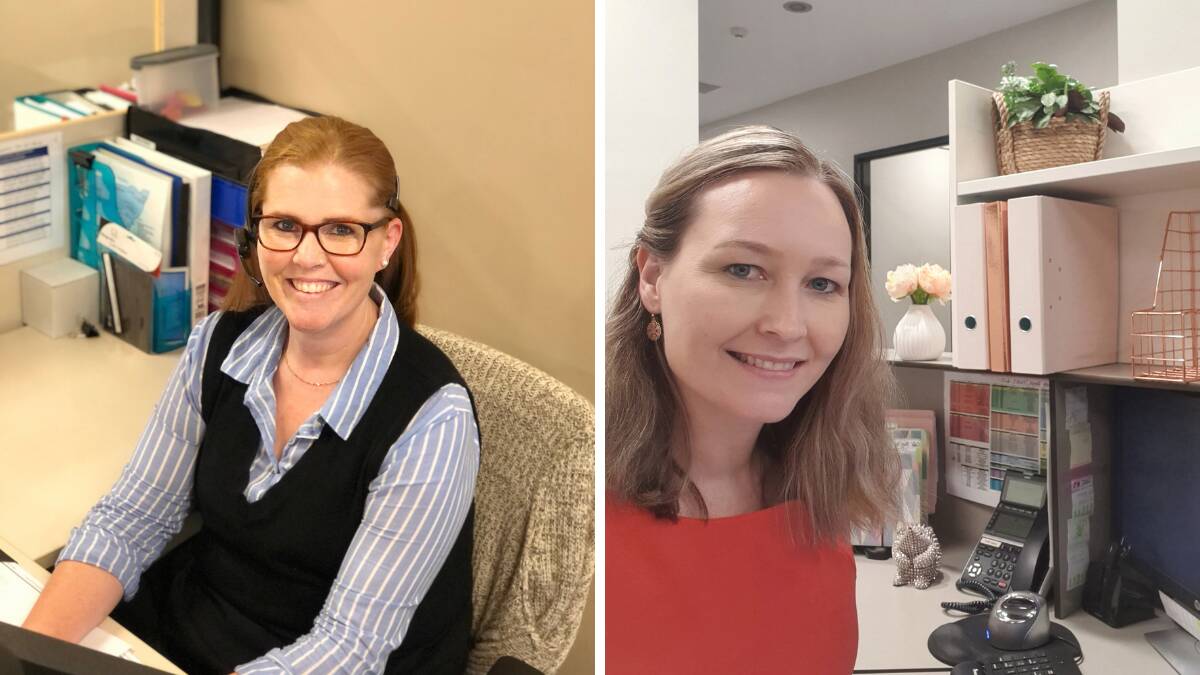 Skye and Sarah are among the more than 700 Corrective Services NSW admin staff being celebrated on Administrative Professionals Day celebrated on May 7. Photo: CORRECTIVE SERVICES NSW