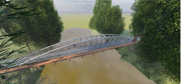 Concept design for the new bridge. Photo: DUBBO REGIONAL COUNCIL