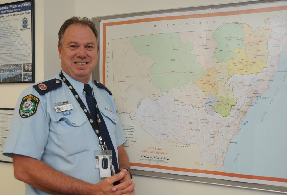 TOP JOB: The western region has a new top cop with a large vision for the small communities under his watch, Assistant Commissioner Geoff McKechnie in 2012. Photo: BELINDA SOOLE
