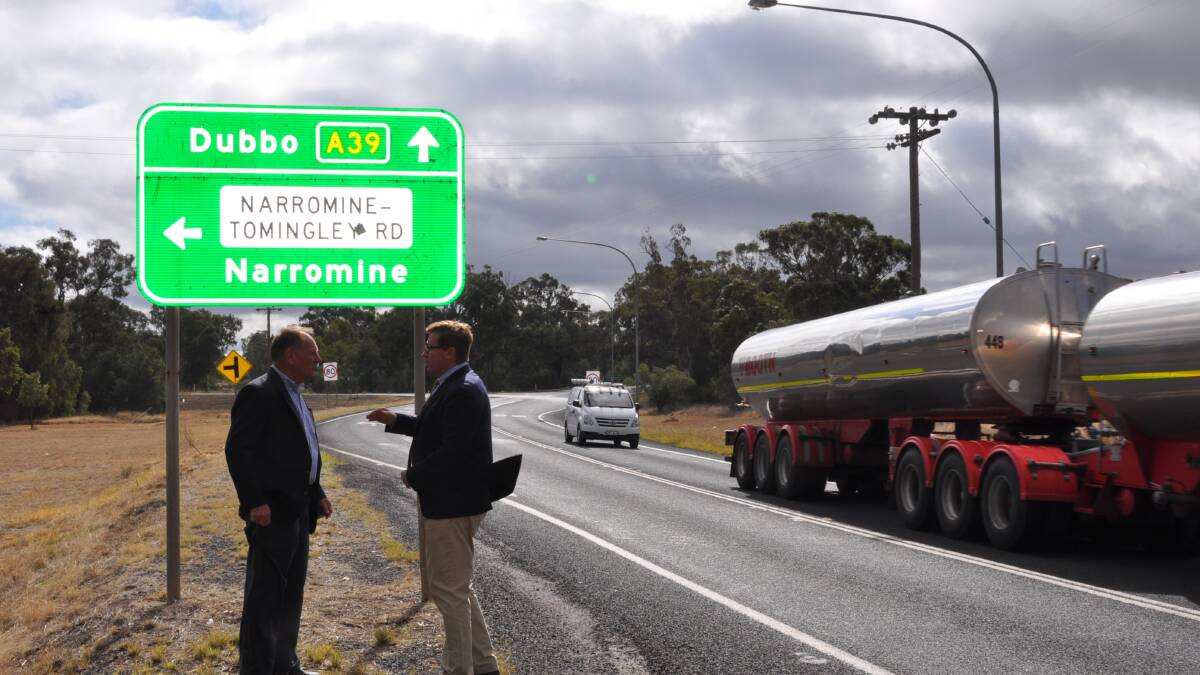 Member for Dubbo Troy Grant with Narromine Mayor Craig Davies. Photo: Contributed 