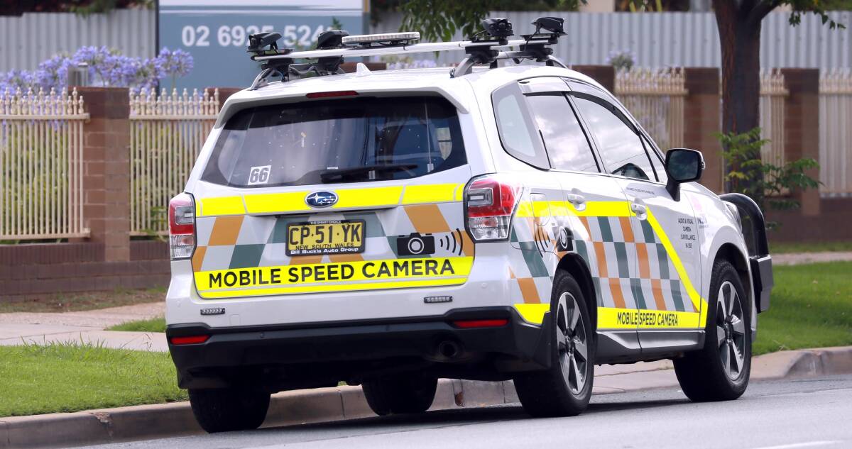 Mobile speed cameras are expected to lose its signage in the coming months. Photo: Les Smith