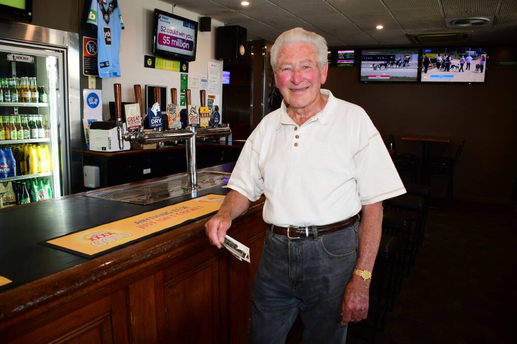 MEMORY LANE: Barry Campany celebrated his 80th Birthday at the Western Star Hotel on Sunday. Photo: AMY McINTYRE