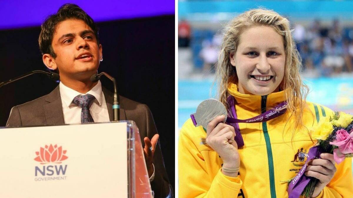 AMBASSADORS: Social justice and community advocacy leader Khushaal Vyas and paralympic swimmer Taylor Corry will be Dubbo and Wellington's 2021 Australia Day ambassadors. Photo: FILE