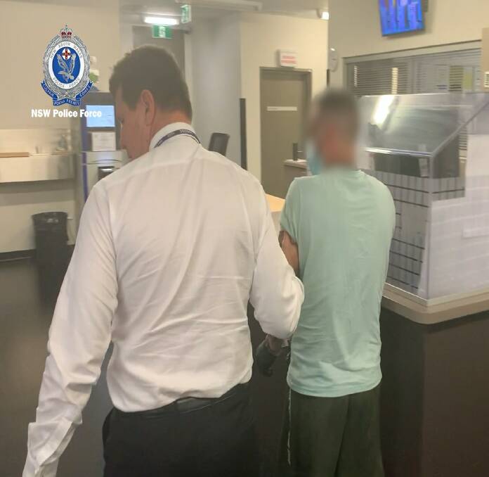 CHARGED: The 32-year-old was taken to Tweed Heads Police Station, where he was charged with murder, participate in criminal group contribute group activity and possess unauthorised firearm. Photo: NSW POLICE