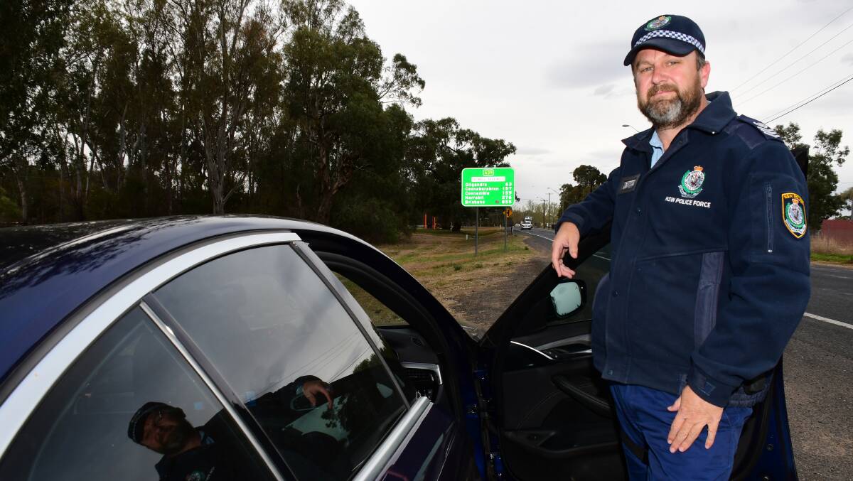 NSW Police Western Region Traffic Tactician Acting Inspector Jason Bush said the rise in speeding offences this holiday period was "quite concerning". Photo: BELINDA SOOLE