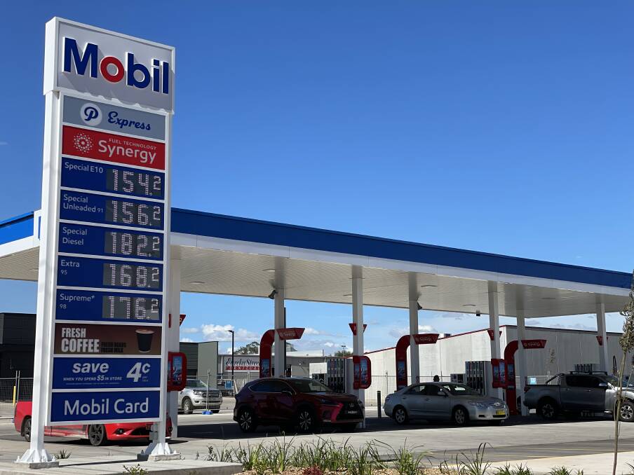 CHEAPEST: Mobil boasted the cheapest unleaded fuel at the bowser in Dubbo with 156.2 cents per litre. Photo: ZAARKACHA MARLAN