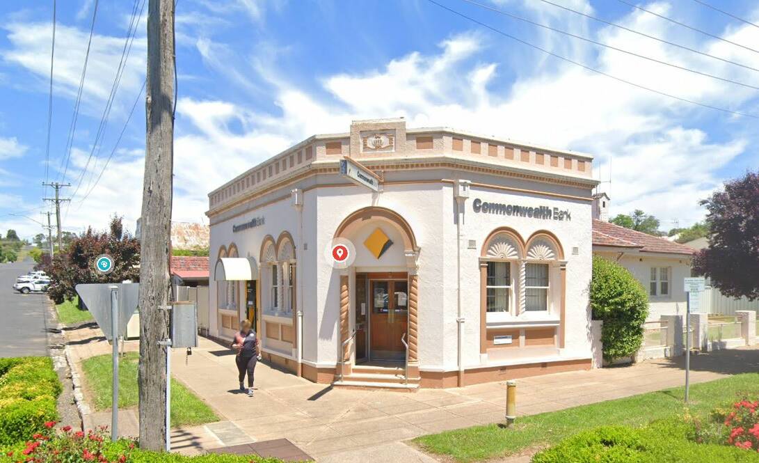 The Commonwealth Bank closed its Molong branch in June 2021, the last face-to-face banking branch across the Cabonne local government area. Picture by Google Maps 