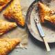 Sweet potato, chorizo and spinach turnovers. Picture: Laura Edwards